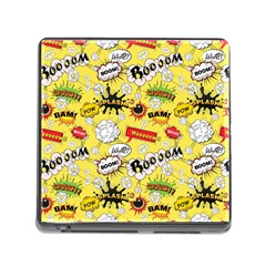 Cartoon Comics Pattern Memory Card Reader (square 5 Slot) by Posterlux