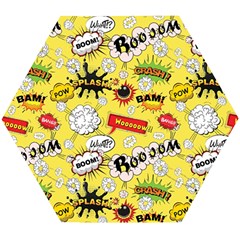Cartoon Comics Pattern Wooden Puzzle Hexagon
