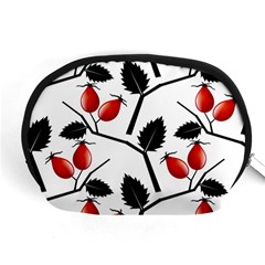 Rose Hip Pattern Branches Autumn Accessory Pouch (medium)