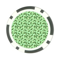 Leaves Pattern Texture Seamless Poker Chip Card Guard (10 Pack)