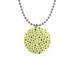 Flowers Bloom Blossom Petals Flora 1  Button Necklace