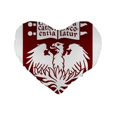 University Of Chicago Standard 16  Premium Flano Heart Shape Cushions by avitendut