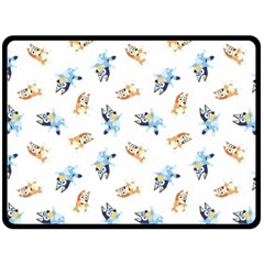 Bluey Pattern 80  X 56  Fleece Blanket (large)