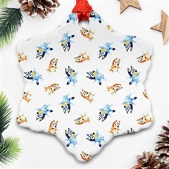 Bluey Pattern Snowflake Ornament (two Sides)