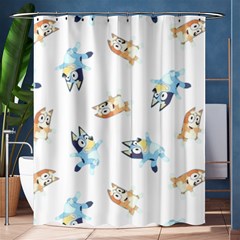 Bluey, Bluey Merch, Bluey Pattern, Bluey Bluey, Bingo, Bluey Design, Bluey Dog Shower Curtain 60  X 72  (medium) 