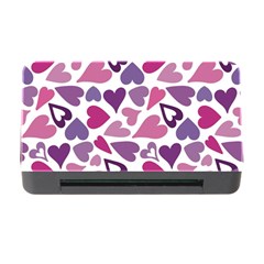 Heart Pattern Repetition Background Memory Card Reader With Cf by Tsamara