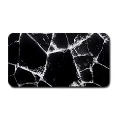Dark Patch Art Crack Construction Medium Bar Mat by Tsamara