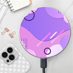 Colorful Labstract Wallpaper Theme Wireless Fast Charger(white)