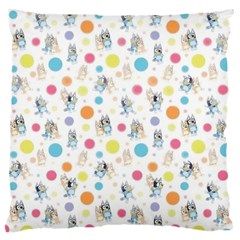 Bluey, Bluey Merch, Bluey Pattern, Bluey Bluey, Bingo, Bluey Design, Bluey Dog Large Cushion Case (two Sides)