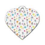 Bluey, Bluey merch, Bluey pattern, Bluey Bluey, bingo, Bluey design, bluey dog Dog Tag Heart (Two Sides) Back