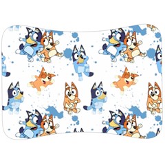 Bluey, Bluey Merch, Bluey Pattern, Bluey Bluey, Bingo, Bluey Design, Bluey Dog Velour Seat Head Rest Cushion by avitendut