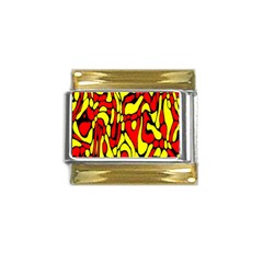 Rby 127 Gold Trim Italian Charm (9mm)