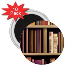 Books Bookshelves Office Fantasy Background Artwork Book Cover Apothecary Book Nook Literature Libra 2 25  Magnets (10 Pack) 
