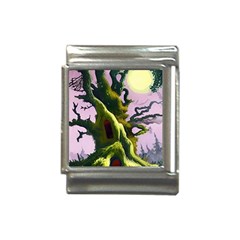 Outdoors Night Full Moon Setting Scene Woods Light Moonlight Nature Wilderness Landscape Italian Charm (13mm)