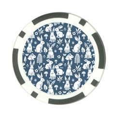 Easter Bunny Pattern Poker Chip Card Guard