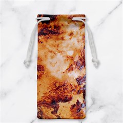 Burnt Paper Texture Print Design Jewelry Bag by dflcprintsclothing