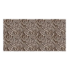 Brown Beige Snake Pattern Satin Shawl 45  X 80  by DinkovaArt