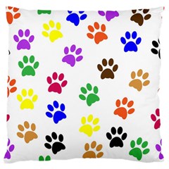 Pawprints Paw Prints Paw Animal Large Premium Plush Fleece Cushion Case (one Side)